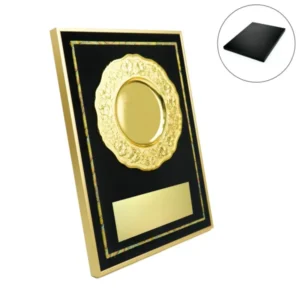 Aluminum Award Plaque A3 Size with Stand & Gold Plate in Presentation Box (Set of 5)