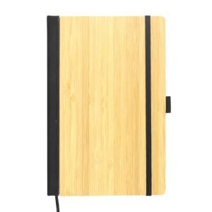 A5 size Bamboo Notebooks with Pen Loop & Page Marker (Set of 25)