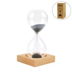 Magnetic Sand Timer with Wooden Base ? 2 Minutes (Set of 25)