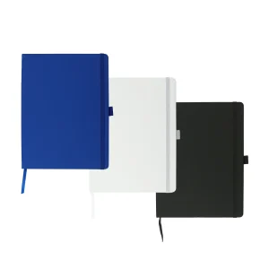 PU Notebooks B5 Size, Pen Loop, Ribbon Bookmark, Elastic Band (Set of 50)