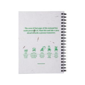 Plantable Notepads B6 with Seed Covers & Spiral Binding (Set of 20)