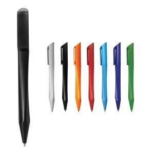 Twisted Design Plastic Pens (Set of 50)