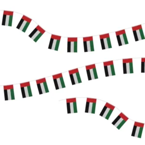 UAE String Flags and Flag Bunting 32Pcs  (Set of 50)