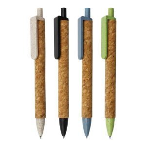 Wheat Straw and Cork Pens (Set of 50)