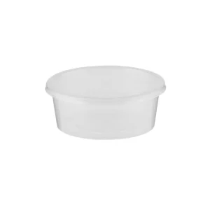 Clear Round Microwavable Container