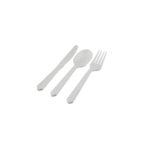 Medium Duty White PP Cutlery Set